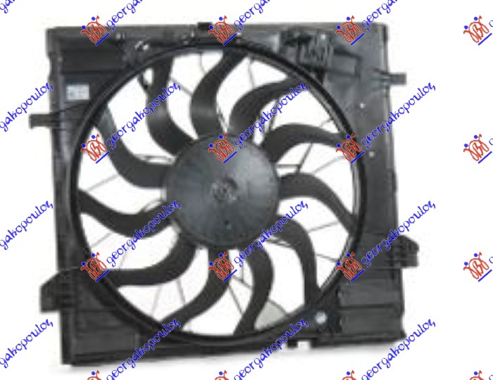 VENTILATOR KOMPLET (3.5/5.5 BENZIN - 2.2/3.0 DIZEL) (505mm) (850W) (4 PIN) MERCEDES GLE COUPE 2015-2019 (C292)