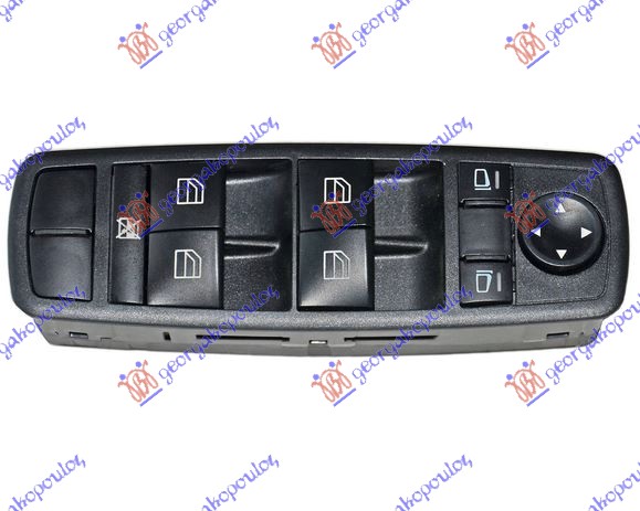 PREKIDAC U PREDNJIM VRATIMA CRNI (4 TASTERA) (3 PIN) MERCEDES R CLASS 2010- (W251)