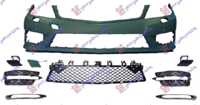 PREDNJI BRANIK PM (PRSKALICE) (4 PDC SENZORI) (AMG) MERCEDES C CLASS 2011-2014 (W204)
