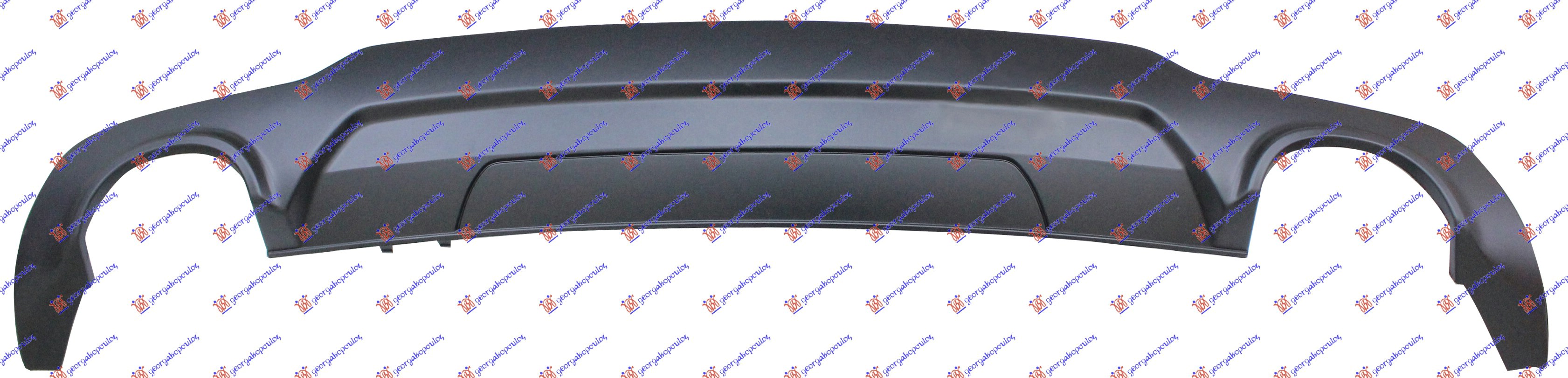 SPOJLER ZADNJEG BRANIKA (2 OTVORA ZA CEVI AUSPUHA) (AMG-LINE) MERCEDES C CLASS COUPE 2011-2015 (W204)