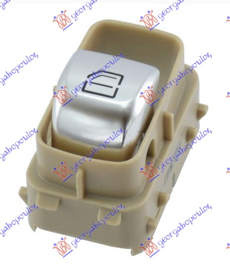 PREKIDAC U PREDNJIM (& ZADNJIM L=D) VRATIMA (KREM NOSAC/SREBRNI TASTER) (CRVENO SVETLO) (4 PIN) MERCEDES C CLASS COUPE/CABRIO 2015-2018 (W205)