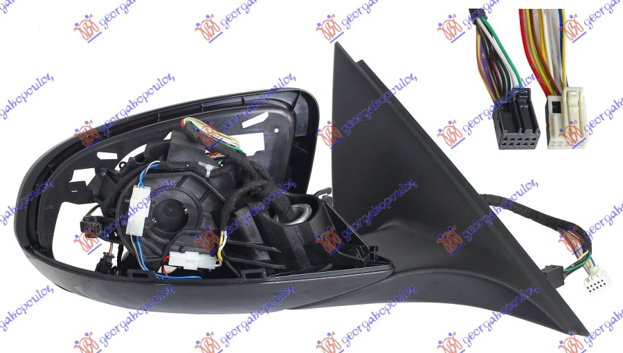 RETROVIZOR (SAMO KUCISTE) ELEKTRICNI SA GREJACEM (ELEKTRO-SKLOPIV) (SVETLO) (MEMORIJA) (MRTAV UGAO) (16 PIN) (A KV) MERCEDES C CLASS SDN/S.W. 2018-2021 (W205)