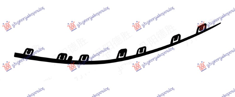 LAJSNA PREDNJEG BRANIKA DONJA SJAJ-CRNA (AMG-LINE) MERCEDES C CLASS SDN/S.W. 2021- (W206)