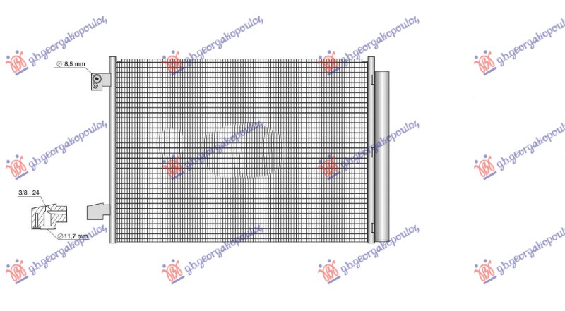 HLADNJAK KLIME SVI MODELI (650x463x12) MERCEDES C CLASS SDN/S.W. 2021- (W206)