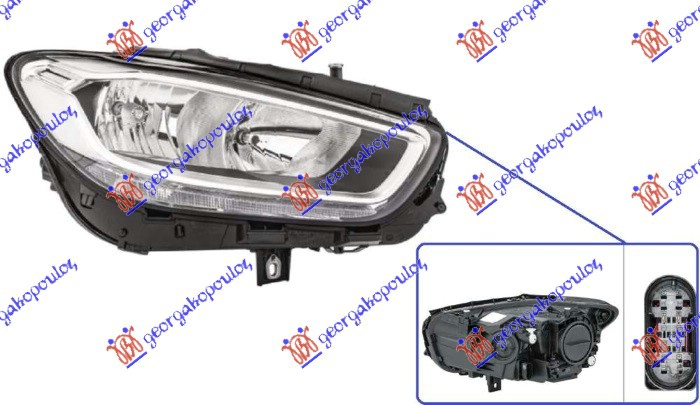 FAR ELEKTRICNI SA LED DNEVNIM SVETLOM (HELLA) MERCEDES B CLASS 2019- (W247)