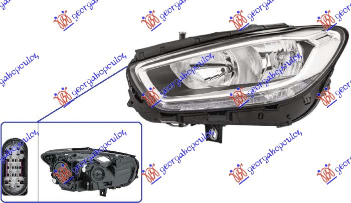 FAR ELEKTRICNI SA LED DNEVNIM SVETLOM (HELLA) MERCEDES B CLASS 2019- (W247)