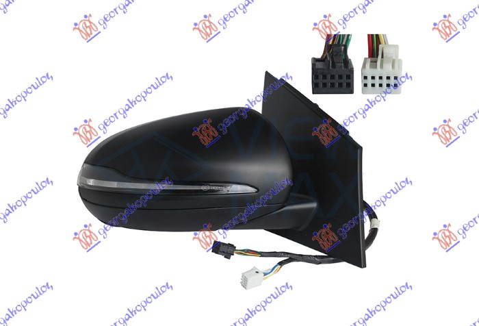 RETROVIZOR ELEKTRICNI SA GREJACEM PM (MEMORIJA) (MIGAVAC) (MRTAV UGAO LED) (8+5 PIN) (A KVALITET) (ASFERICNO STAKLO) MERCEDES B CLASS 2019- (W247)