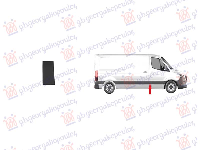 LAJSNA STUBA PREDNJIH VRATA MERCEDES SPRINTER 2018- (W907)