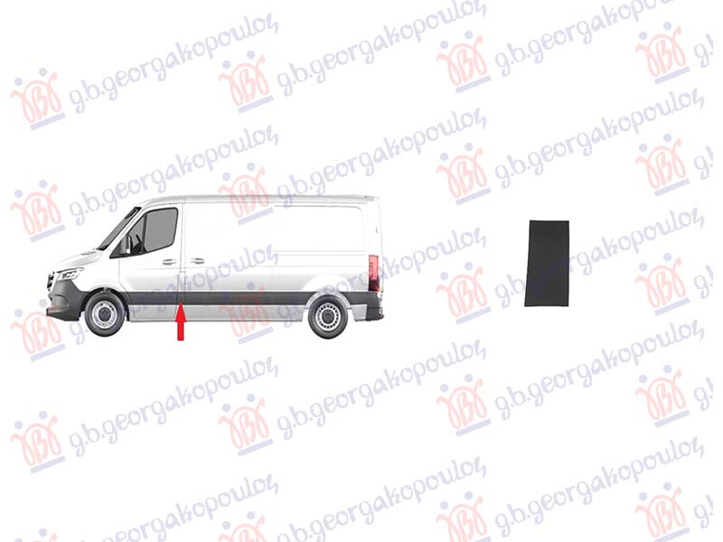 LAJSNA STUBA PREDNJIH VRATA MERCEDES SPRINTER 2018- (W907)