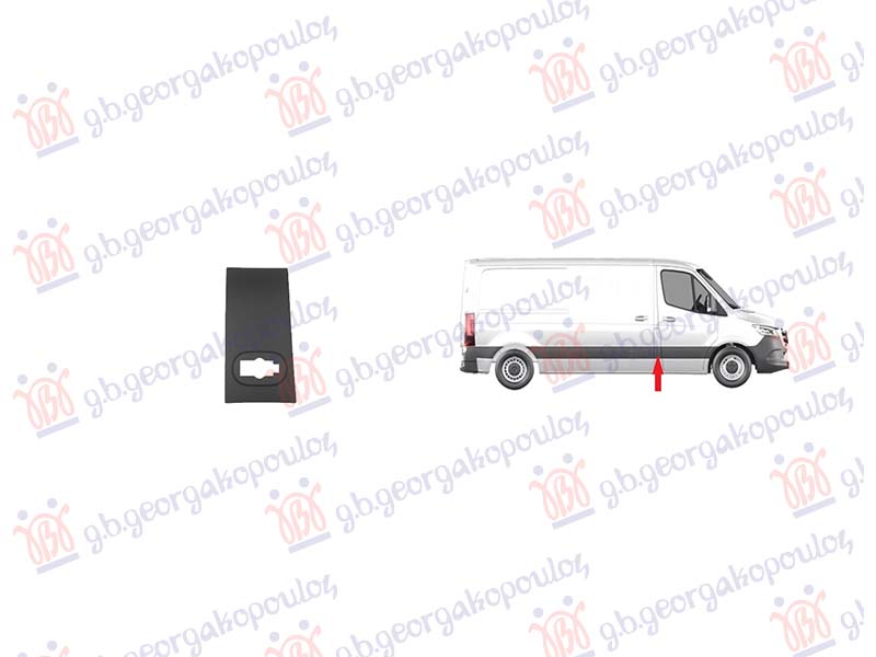 LAJSNA STUBA PREDNJIH VRATA (OTVOR ZA MIGAVAC) MERCEDES SPRINTER 2018- (W907)