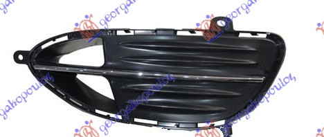 RESETKA PREDNJEG BRANIKA KOMPLET SA HROM LAJSNOM (ELEGANCE) MERCEDES E CLASS 2013-2016 (W212)