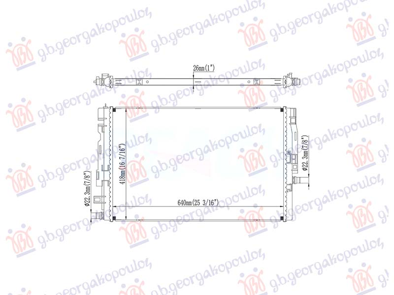 HLADNJAK MOTORA DODATNI 4.0 BENZIN (640x418) (NRF) MERCEDES E CLASS 2016-2020 (W213)