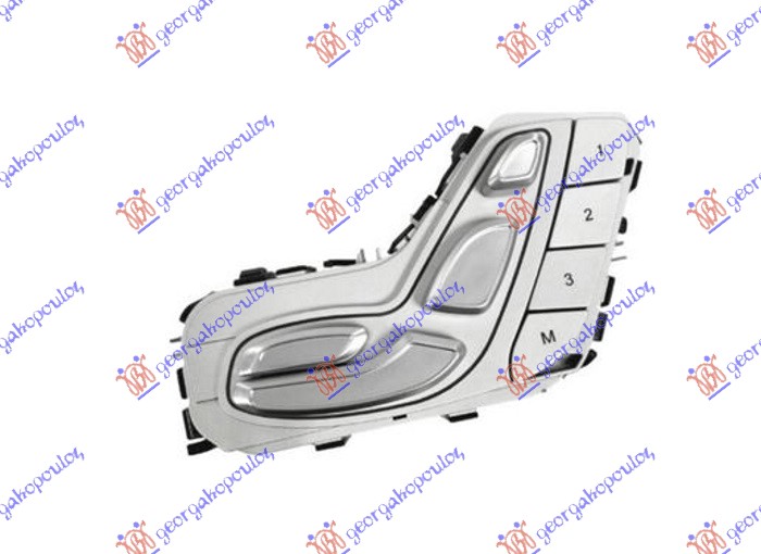 PREKIDAC ZA PODESAVANJE SEDISTA (MEMORIJA) (BELO SVETLO) (3 PIN) MERCEDES E CLASS 2016-2020 (W213)