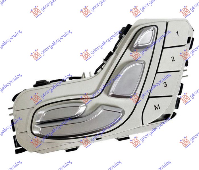 PREKIDAC ZA PODESAVANJE SEDISTA (MEMORIJA) (BELO SVETLO) (3 PIN) MERCEDES E CLASS 2016-2020 (W213)
