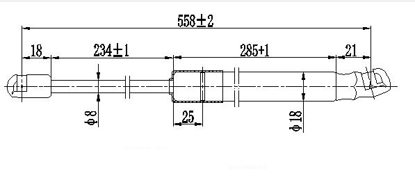 AMORTIZER GEPEK VRATA (558L-340N) MERCEDES E CLASS 2016-2020 (W213)