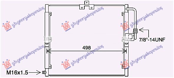 HLADNJAK KLIME BENZIN/DIZEL (518x454) MERCEDES G CLASS 1989-2024 (W461/463)