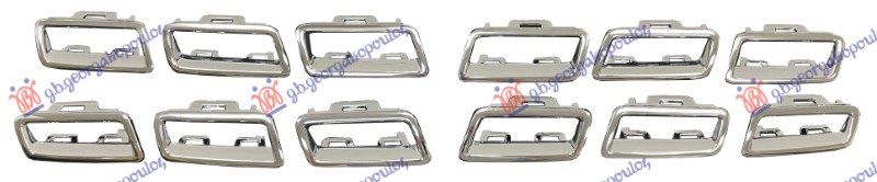 LAJSNA MASKE HROM (SET 12 KOM) MERCEDES GLA 2017-2020 (X156)