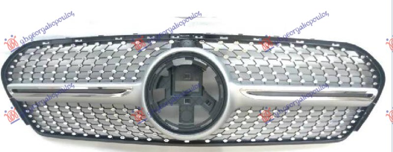 PVC MASKA CRNA SREB.OK. HROM.LAJS. AMG-L MERCEDES GLE COUPE 2019- (167)