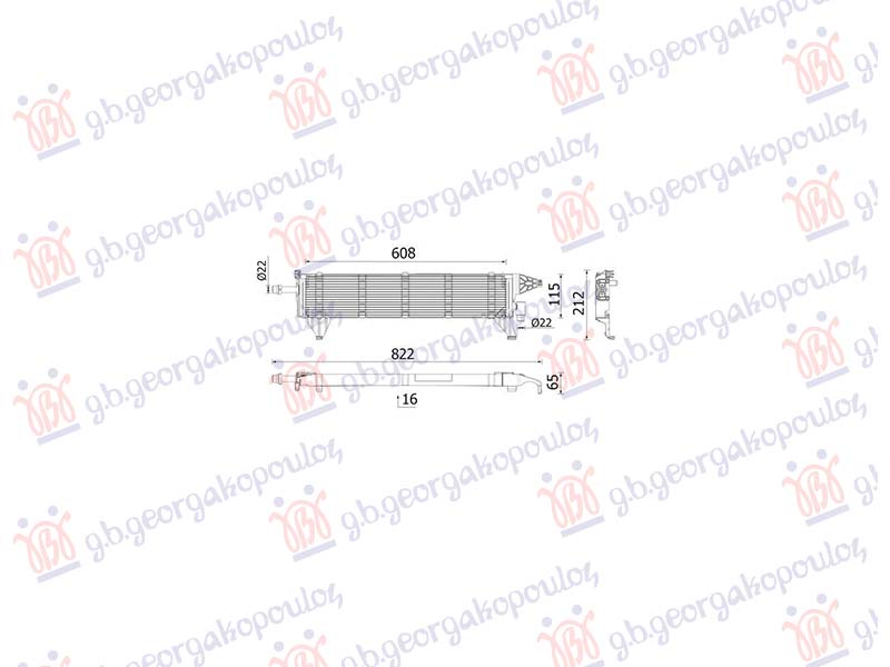 HLADNJAK MOTORA DODATNI 2.0 BENZIN/HIBRID - 2.0 DIZEL (608x115) MERCEDES E CLASS 2016-2020 (W213)
