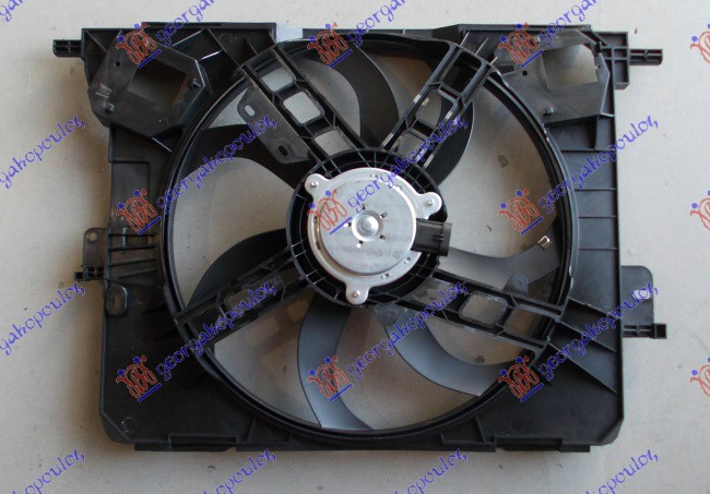 VENTILATOR KOMPLET (0.9/1.0 BENZIN) (410mm) RENAULT TWINGO 2014-2019 (BCM/BCA)
