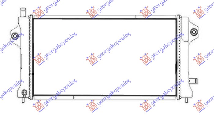 HLADNJAK MOTORA DODATNI 2.0 HIBRID (525X280X25) (NRF) MITSUBISHI OUTLANDER 2013-2016 (GGW/GFW/ZL/ZK)