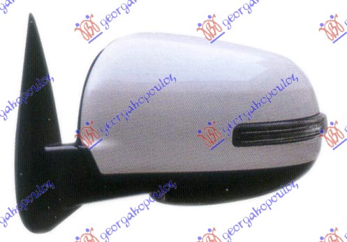 RETROVIZOR ELEKTRICNI SA GREJACEM PM (ELEKTRO-SKLOPIV) (MIGAVAC) MITSUBISHI OUTLANDER 2013-2016 (GGW/GFW/ZL/ZK)