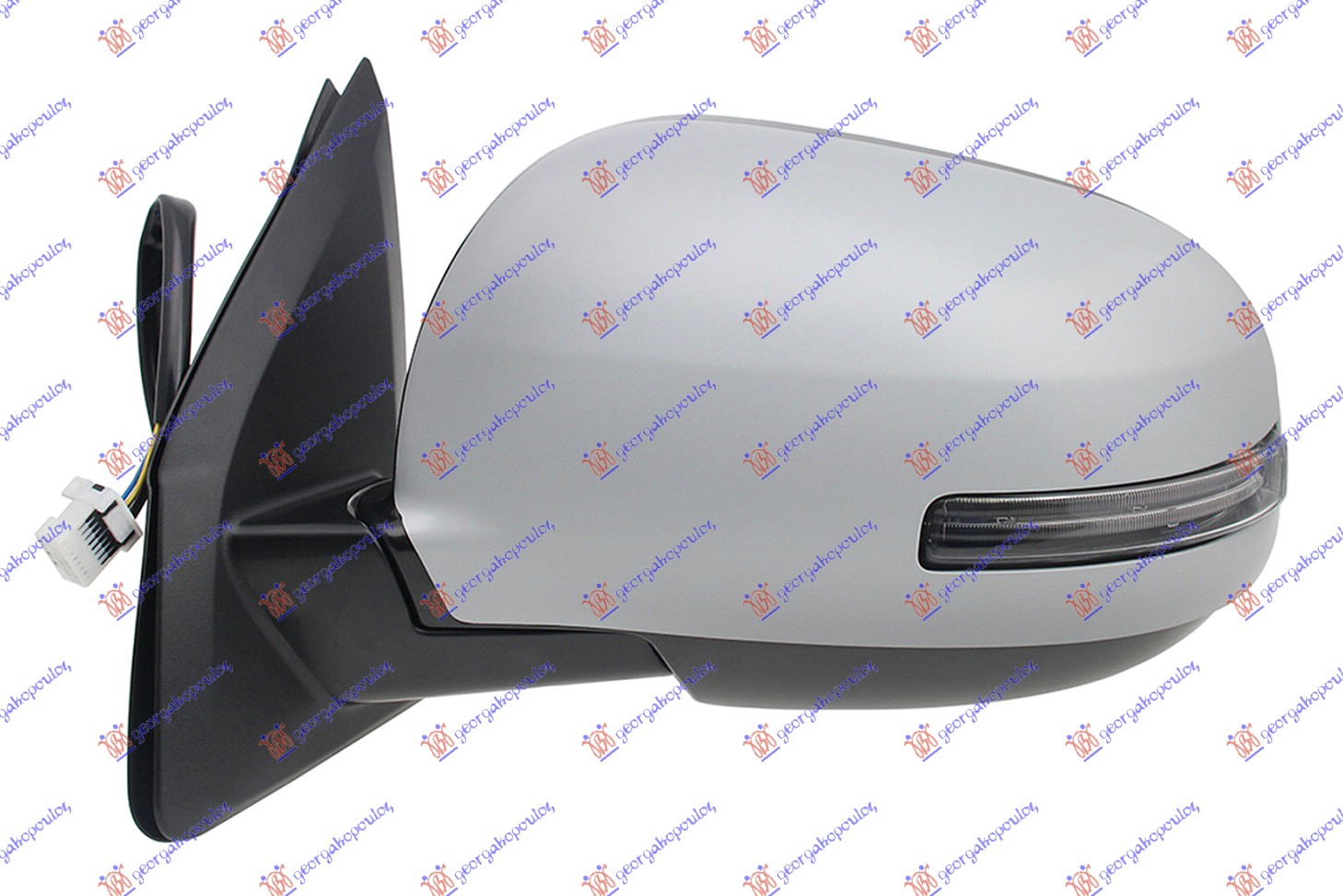 RETROVIZOR ELEKTRICNI SA GREJACEM (ELEKTRO-SKLOPIV) (MIGAVAC) (A KVALITET) (KONVEKSNO STAKLO) MITSUBISHI ASX 2010-2014 (GAW)