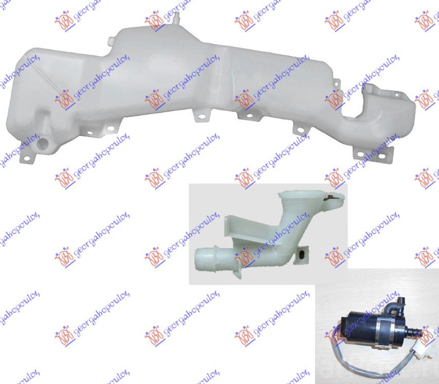 POSUDA ZA TECNOST BRISACA (GRLO) (MOTOR) (POKLOPAC) (SA PRSKALICAMA FAROVA) MITSUBISHI PAJERO 2007-2012 (V8W/V9W)