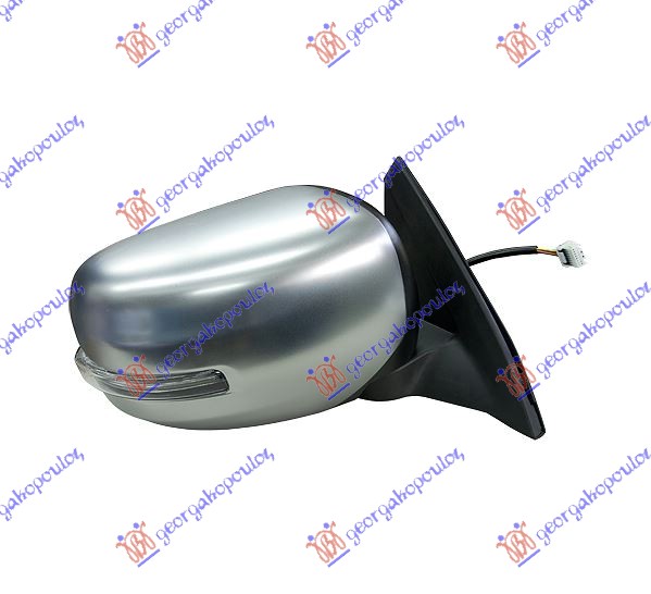 RETROVIZOR ELEKTRICNI HROM (ELEKTRO-SKLOPIV) (MIGAVAC LED) MITSUBISHI P/U L200 2006-2010 (KAT/KBT)