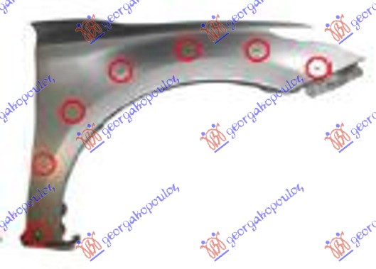 BLATOBRAN (BEZ OTVORA ZA MIGAVAC) (SA OTVORIMA ZA RUB) MITSUBISHI P/U L200 2015-2019 (KJ/KK/KL)