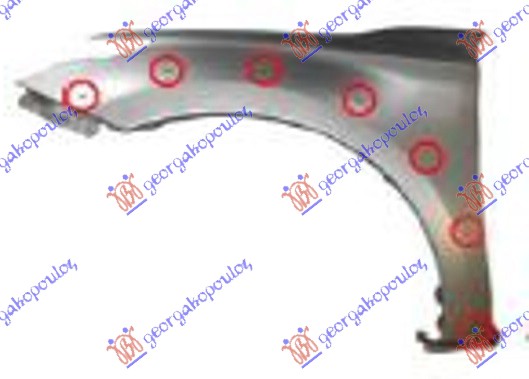 BLATOBRAN (BEZ OTVORA ZA MIGAVAC) (SA OTVORIMA ZA RUB) MITSUBISHI P/U L200 2015-2019 (KJ/KK/KL)