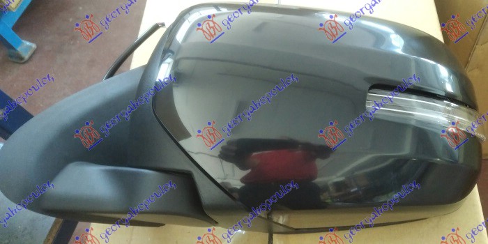 RETROVIZOR ELEKTRICNI CRNI (ELEKTRO-SKLOPIV) (MIGAVAC) (KONVEKSNO STAKLO) FIAT FULLBACK 2016- (502/503)