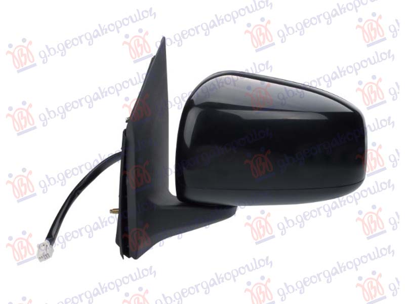 RETROVIZOR ELEKTRICNI CRNI (3 PIN) (KONVEKSNO STAKLO) MITSUBISHI SPACE STAR 2013-2016 (A0 A)
