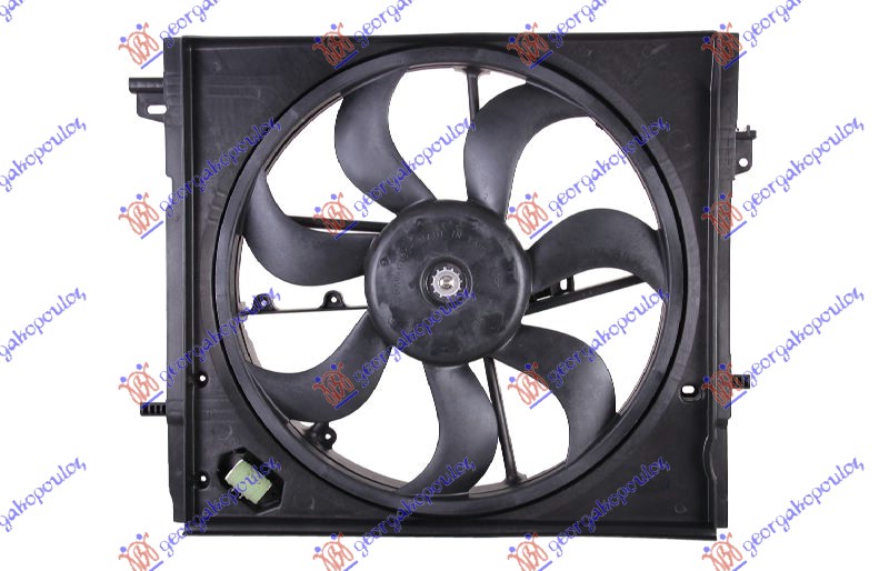 VENTILATOR KOMPLET (ZA SVE BENZIN/DIZEL) (IZUZEV ZA BENZIN 1.2DIG-T MANUELNI) (MAN/AUTO) RENAULT KADJAR 2015-2019 (HA/HL)
