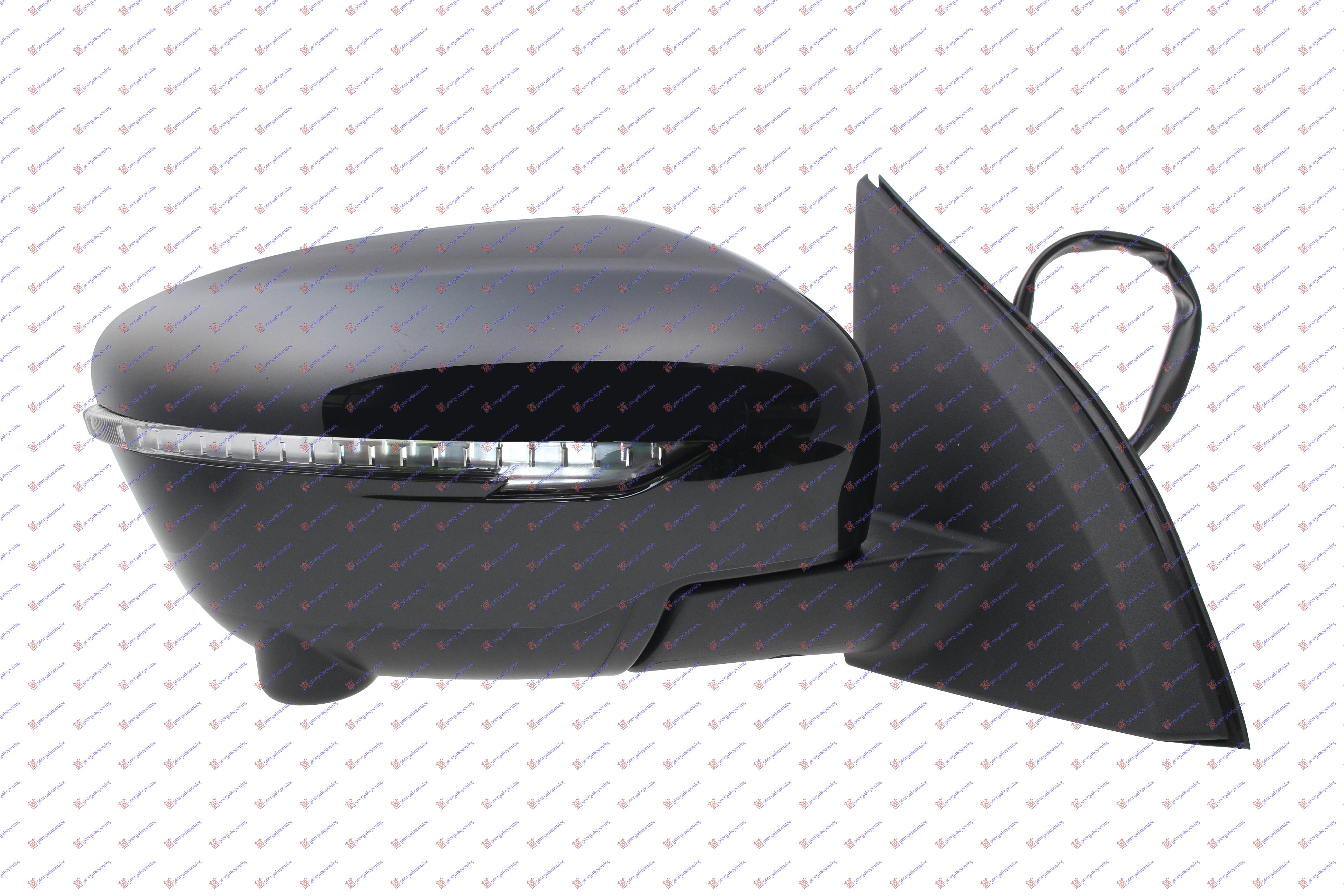 RETROVIZOR ELEKTRICNI SA GREJACEM PM (ELEKTRO-SKLOPIV) (MIGAVAC) (KAMERA) (KONVEKSNO STAKLO) NISSAN QASHQAI 2017-2021 (J11)