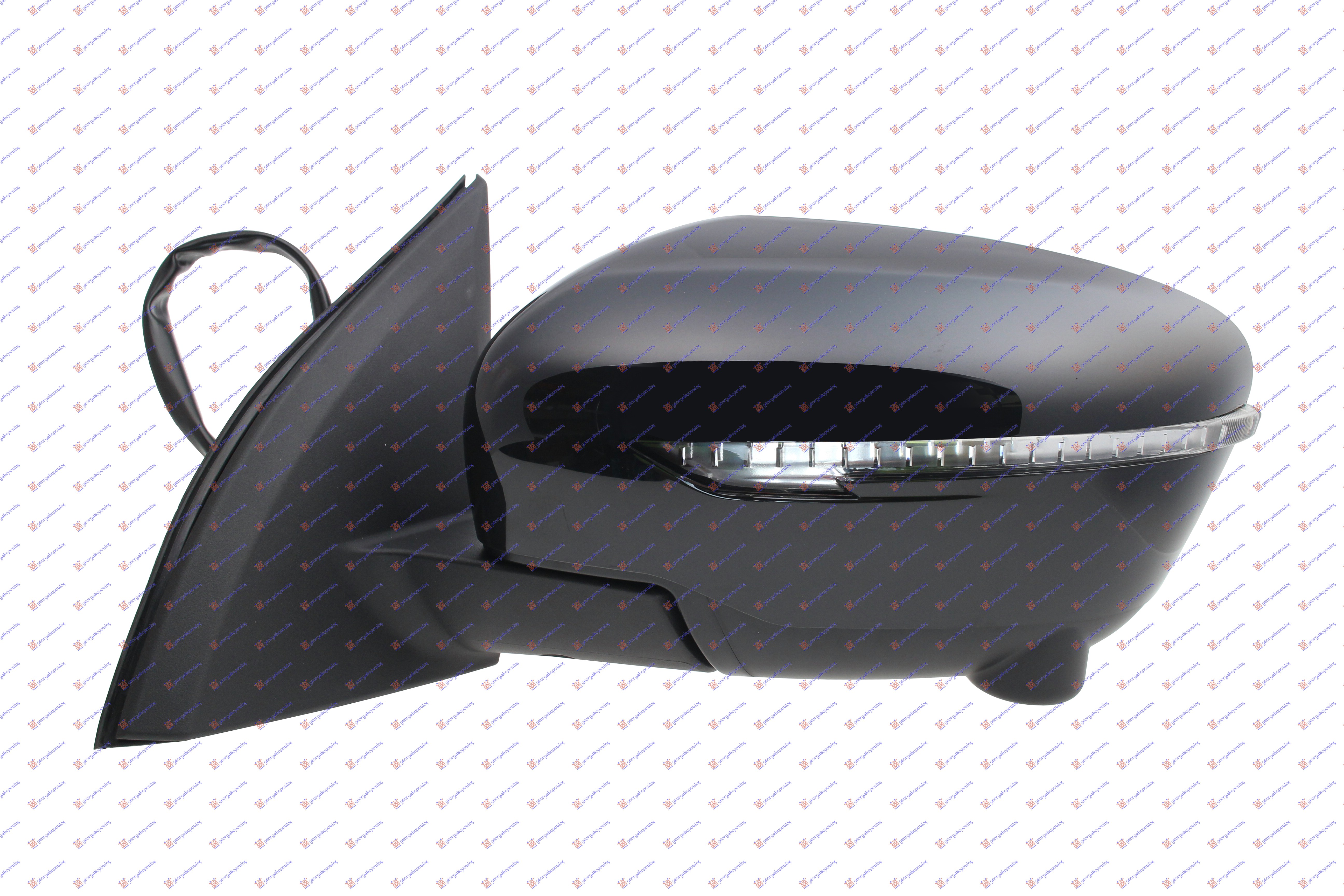 RETROVIZOR ELEKTRICNI SA GREJACEM PM (ELEKTRO-SKLOPIV) (MIGAVAC) (KAMERA) (KONVEKSNO STAKLO) NISSAN QASHQAI 2017-2021 (J11)