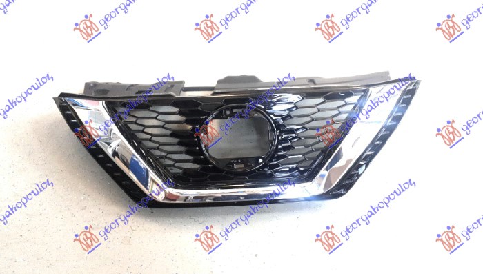 PVC MASKA SJAJ-CRNA (HROM OKVIR) (OKRUGLI OTVOR ZA ZNAK) NISSAN QASHQAI 2017-2021 (J11)
