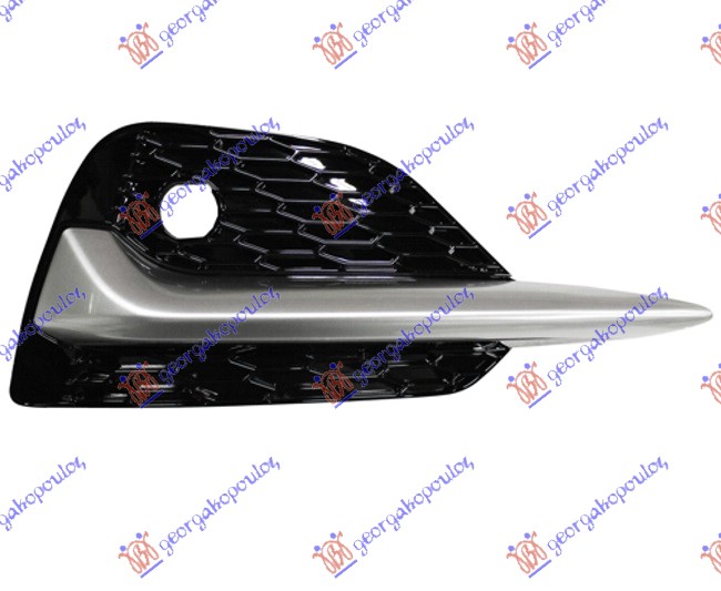 RESETKA PREDNJEG BRANIKA SREBRNA (PDS SENZOR) NISSAN QASHQAI 2017-2021 (J11)