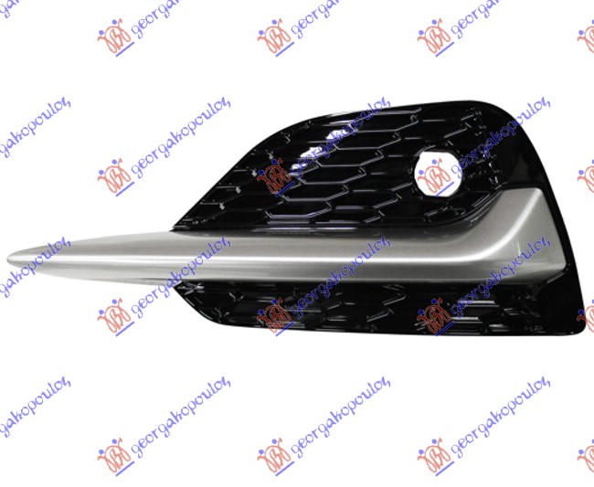 RESETKA PREDNJEG BRANIKA SREBRNA (PDS SENZOR) NISSAN QASHQAI 2017-2021 (J11)