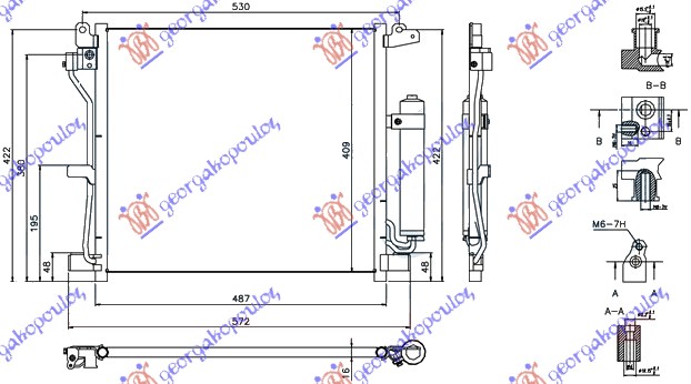 HLADNJAK KLIME 1.5 DCi DIZEL (487x409x16) NISSAN JUKE 2015-2019 (F15)