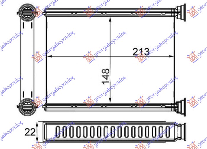 GREJAC KABINE 1.6 TURBO (148x215) NISSAN CUBE 2009-2018 (Z12)