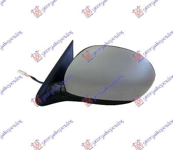 RETROVIZOR ELEKTRICNI SA GREJACEM PM (5 PIN) (KONVEKSNO STAKLO) NISSAN JUKE 2010-2015 (F15)