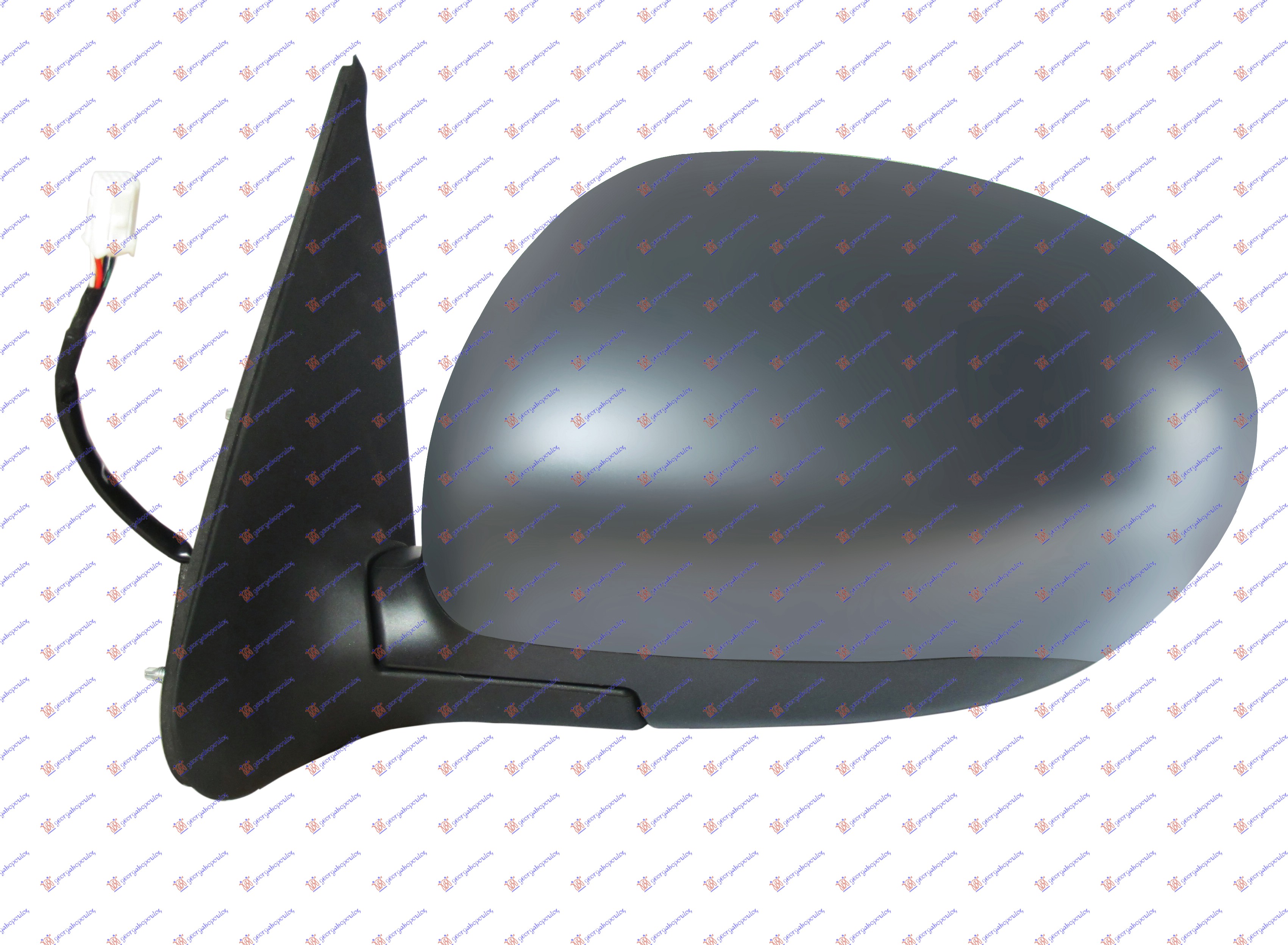 RETROVIZOR ELEKTRICNI SA GREJACEM PM (ELEKTRO-SKLOPIV) (7 PIN) (KONVEKSNO STAKLO) NISSAN JUKE 2010-2015 (F15)