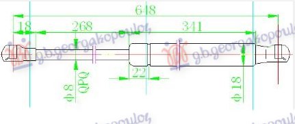 AMORTIZER GEPEK VRATA (648L-260N) NISSAN JUKE 2010-2015 (F15)