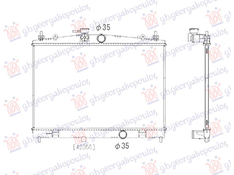 HLADNJAK MOTORA 1.6 BENZIN/GAS (MAN/AUTO) (652x388) NISSAN JUKE 2015-2019 (F15)