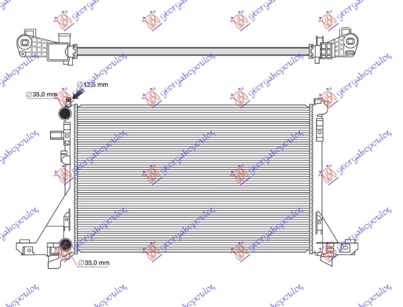 HLADNJAK MOTORA 2.3 DCI DIZEL (MANUELNI/AUTOMATSKI) (773x469) (NRF) OPEL MOVANO 2009-2019 (X62)