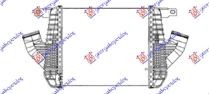 HLADNJAK INTERKULERA 2.5-3.0 DCI DIZEL (305x273) NISSAN CABSTAR 2007- (F24M/F24W)