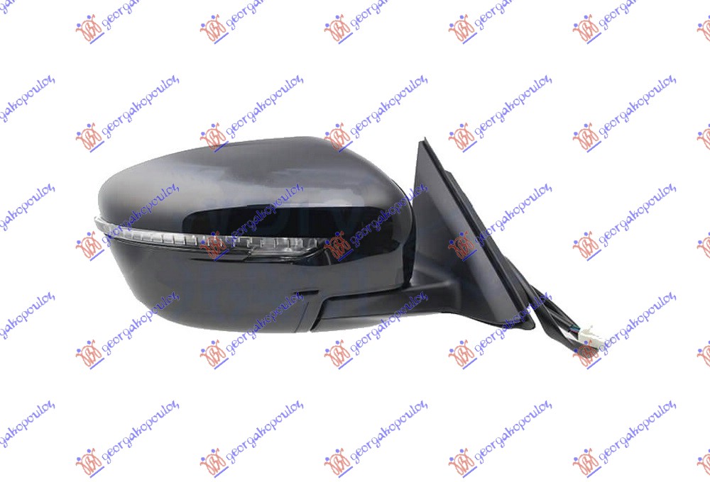 RETROVIZOR ELEKTRICNI SA GREJACEM PM (MIGAVAC) NISSAN X-TRAIL 2014-2017 (T32/T32R/T32RR)
