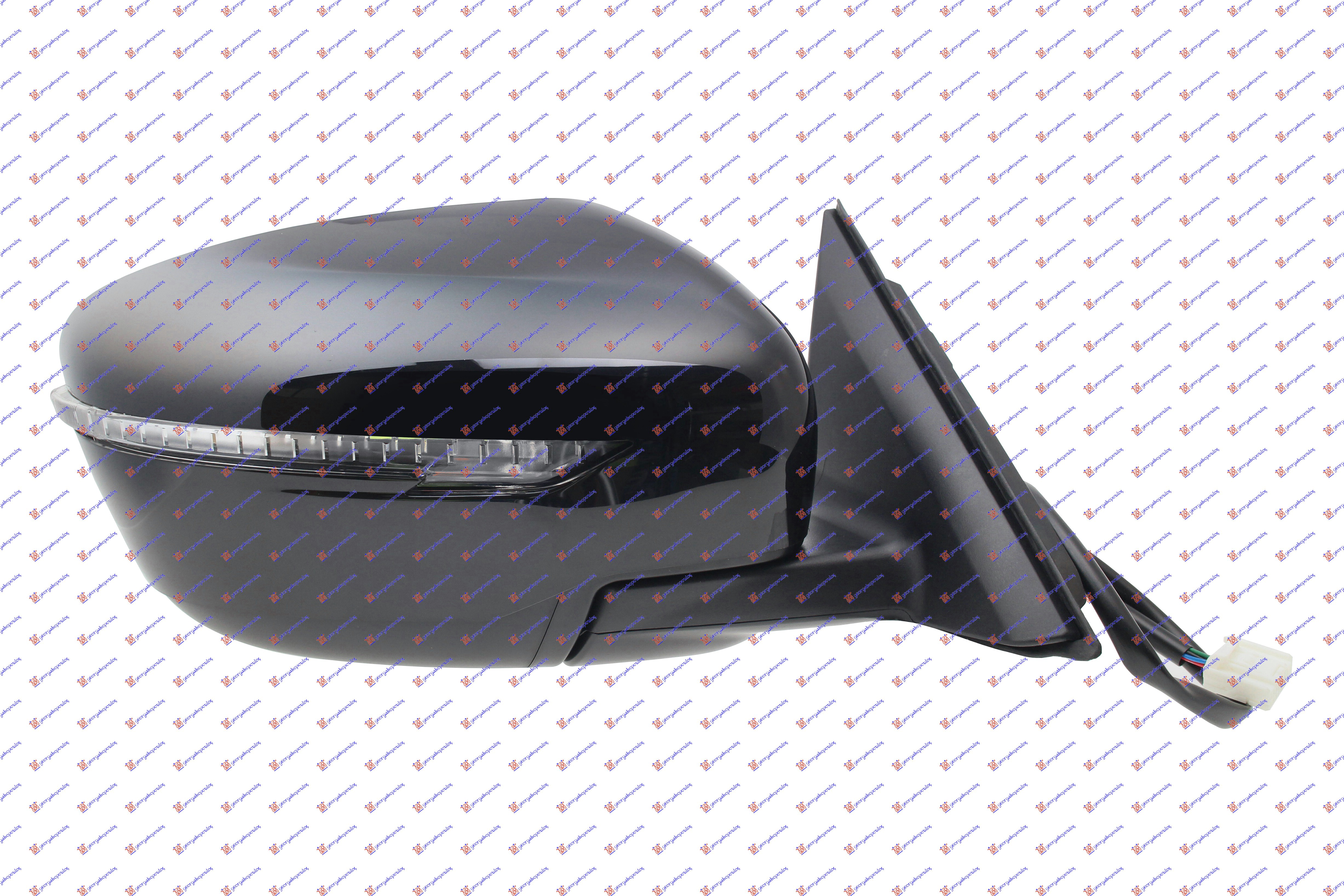 RETROVIZOR ELEKTRICNI SA GREJACEM PM (ELEKTRO-SKLOPIV) (MIGAVAC) NISSAN X-TRAIL 2014-2017 (T32/T32R/T32RR)