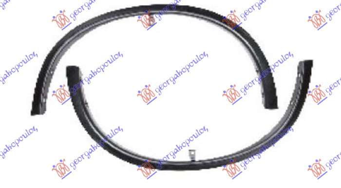 RUB PLASTICNI PREDNJEG BLATOBRANA NISSAN X-TRAIL 2017-2021 (T32/T32R/T32RR)